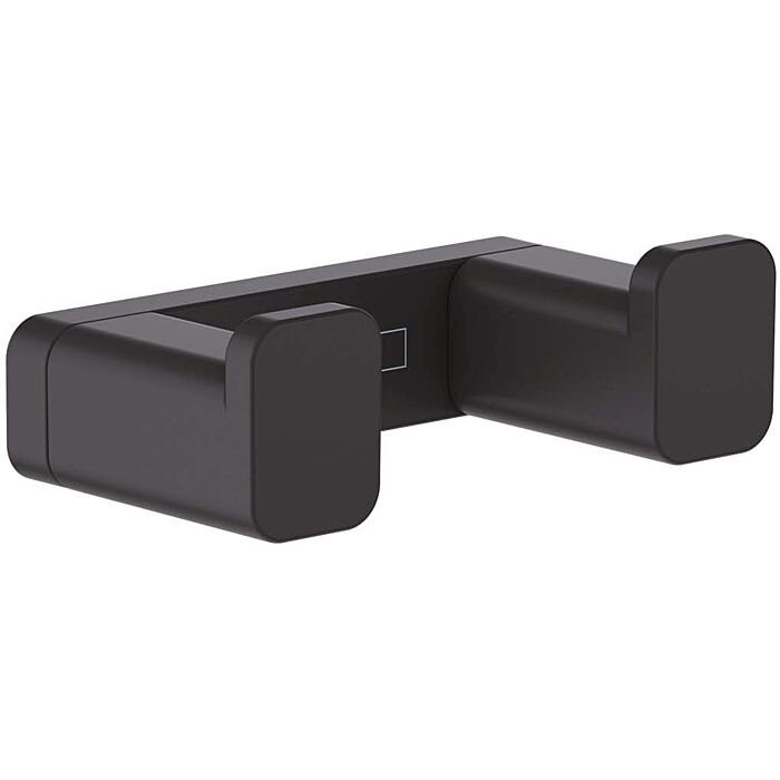Double hook for towel HANSGROHE AddStoris 41755670, black-matt