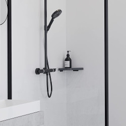 Угловая полка HANSGROHE AddStoris, черная-матовая, 41741670