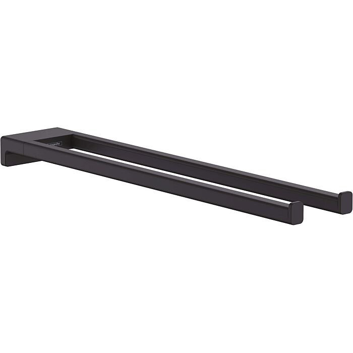 HANSGROHE AddStoris 41770670 double towel holder, matte black
