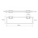 Glass shelf BEMETA Nero