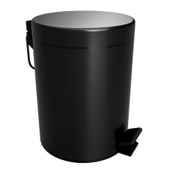 Trash can with slow-closing lid BEMETA Dark