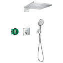 Встраиваемый термостатический душ 6 в 1 комплект HANSGROHE Raindance E 300 1jet, 27952000