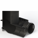 Antistatic diffuser box for flexible FITT 75 mm duct with 2 rings