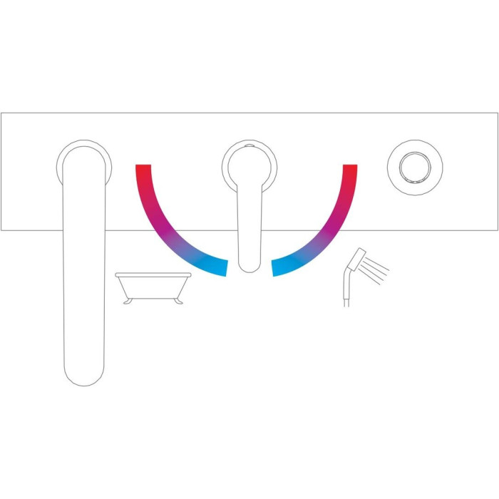 Bathroom - three-part faucet RAVAK Puri
