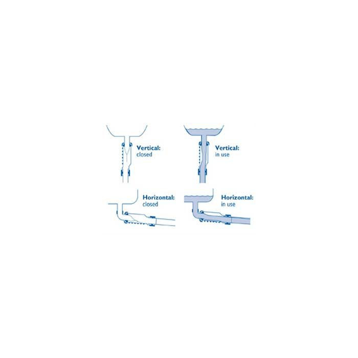 Kuiv tüüpi kanalisatsiooniklapp WAVIN HepvO 40 mm x 1 1/2"" keskel