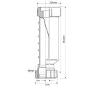 Kuiv tüüpi kanalisatsiooniklapp WAVIN HepvO 40 mm x 1 1/2"" keskel