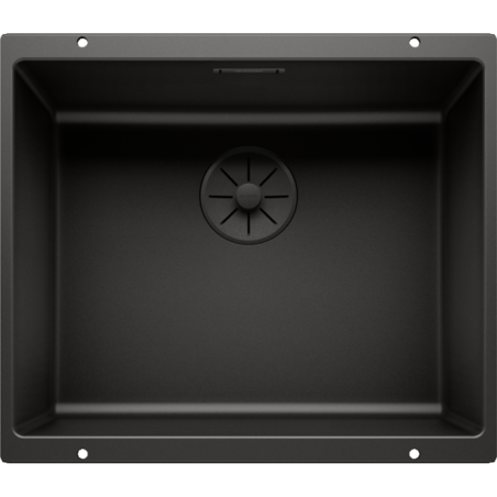 Под столешницей устанавливается мойка BLANCO SUBLINE 500-U Black Edition, черная