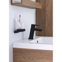Смеситель для раковины без донного клапана RAVAK 10° 90 мм Free черный