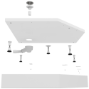 Shower tray BRASTA GLASS Simas 90 x 90 cm