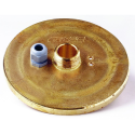 Aluminum well cover with thread D140 mm x 1 1/4"" external