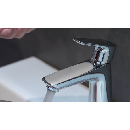 Washbasin mixer with bottom valve HANSGROHE Talis E CoolStart 110, 71713000