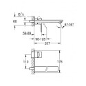 GROHE Lineare L 207 mm sink mixer, chrome, 23444001
