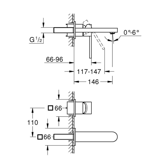 Potisegaja kraan GROHE Plus M, 29303003