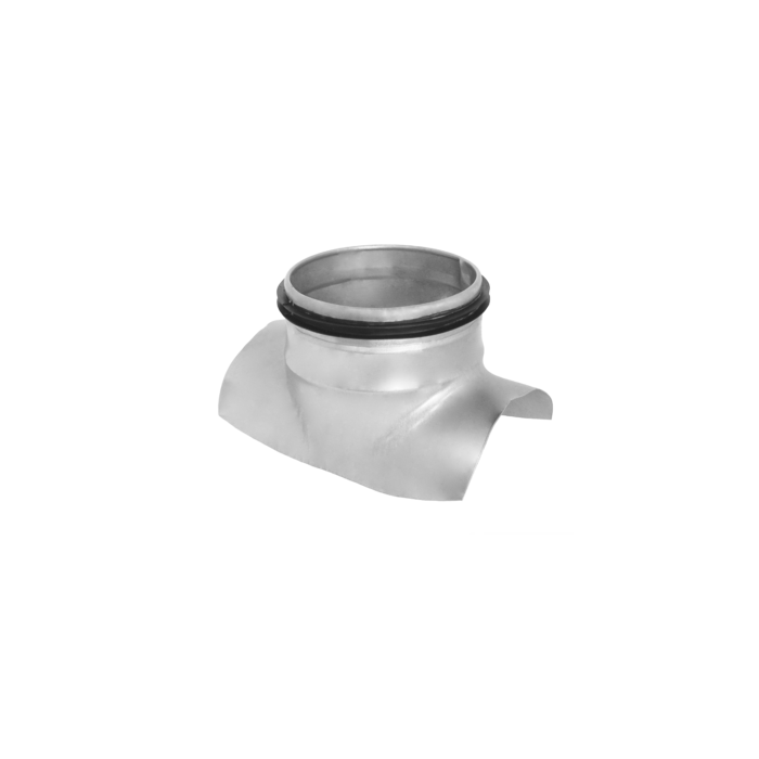 ALNOR 100 x 100 ventilation saddle branch, stamped steel