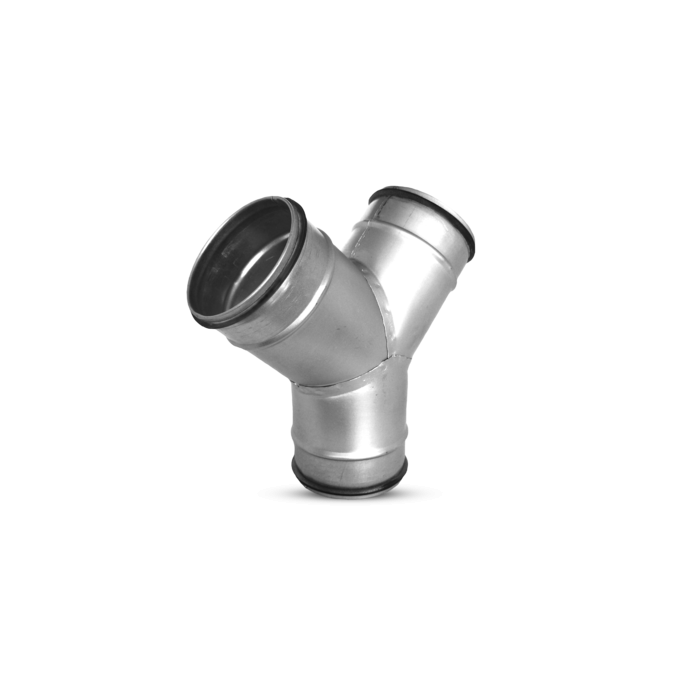 ALNOR 100 / 45° Y-shaped ventilation tee