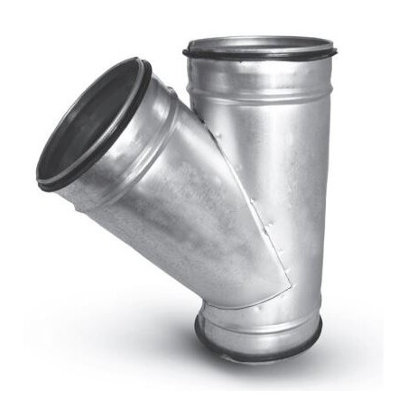 Вентиляционный тройник ALNOR 160 x 100 x 100 / 45°