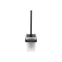 Holder with a container for toilet brush RAVAK 10° black