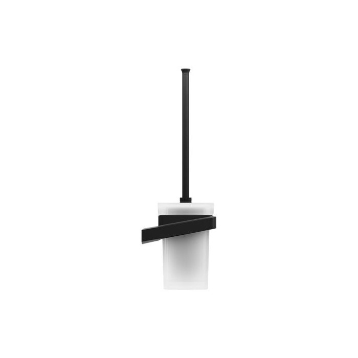 Holder with a container for toilet brush RAVAK 10° black