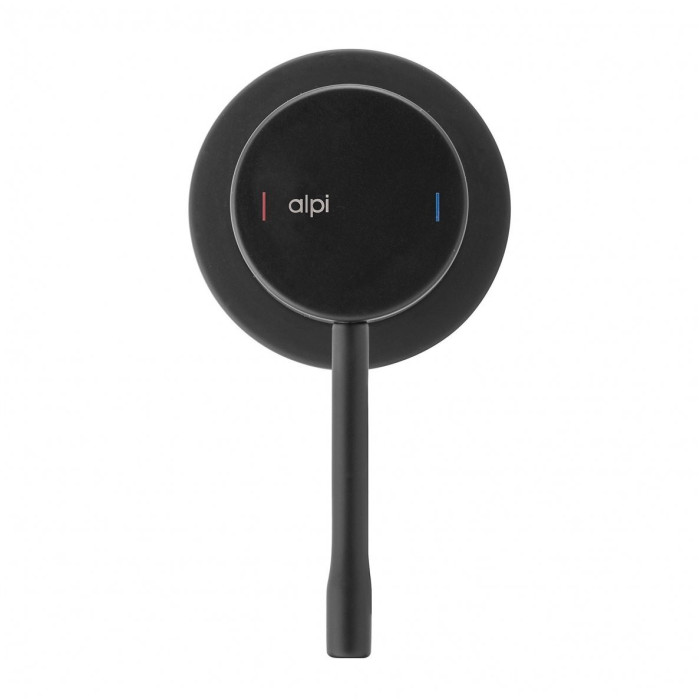 Pot-mounted shower system ALPI Blue black-matt