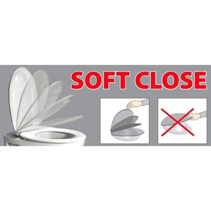 Cover for SAPHO slow-close toilet SLIM, PCS1012