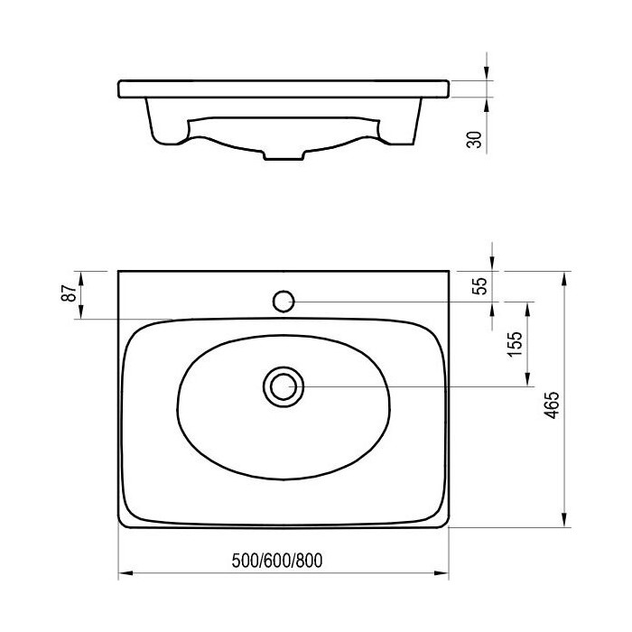 Pesu RAVAK Balance 500