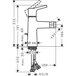 Bidetisegisti HANSGROHE Talis S, 72200000