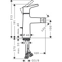 Bidetisegisti HANSGROHE Talis S, 72200000
