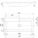 RAVAK Clear 800 mm Sink