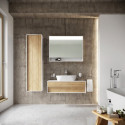 Vannitoa kapp RAVAK Step SD 1000, valge/tamm