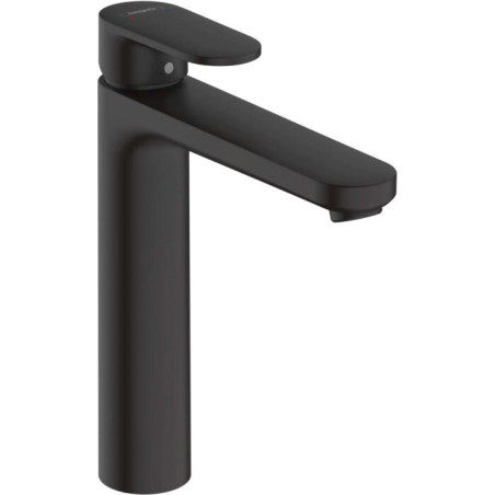 HANSGROHE Vernis Blend 190 sink mixer with bottom valve, black-matt, 71552670