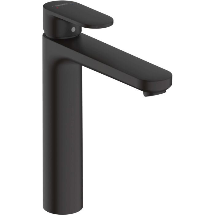 Смеситель для раковины с донным клапаном HANSGROHE Vernis Blend 190, черный матовый, 71552670