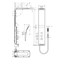 Hüdromassaažisein HANSGROHE Raindance Lift Valge/Kroom, 27008400