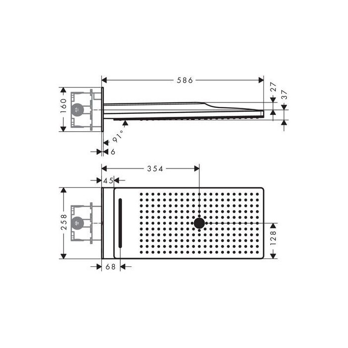 Душевая насадка HANSGROHE Rainmaker Select 3 реактивный самолет, 24001600
