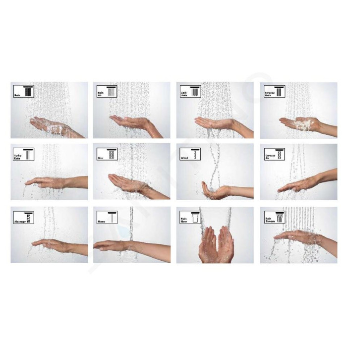 Dušipea HANSGROHE Rainmaker Select 3 pihustiga, 24007600