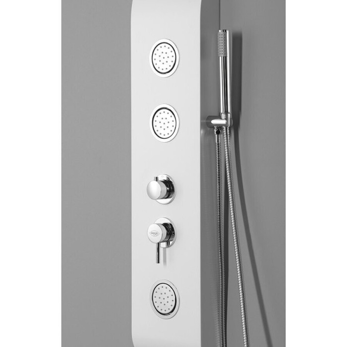 Shower panel AQUALINE Yuki white