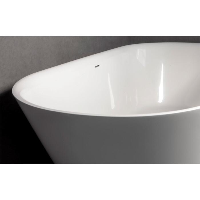 PAA Storia stone resin bathtub, white, 725 x 1670 mm