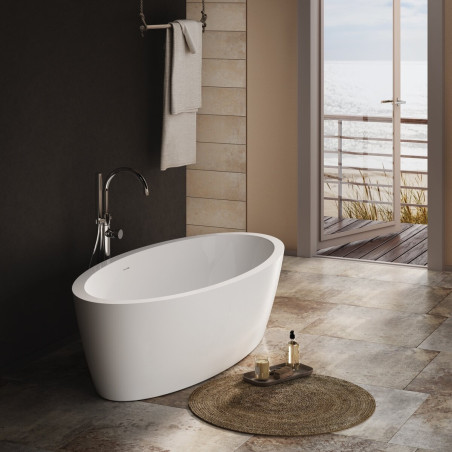 Acrylic bathtub PAA Arietta, white, 765 x 1600 mm