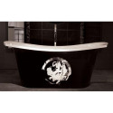 PAA Bel Canto stone mass bathtub, white, 850 x 1800 mm