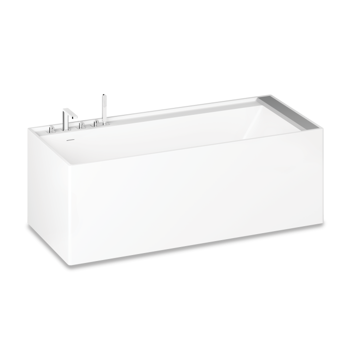 PAA Infinity stone mass bathtub, white, 795 x 1795 mm