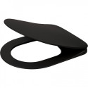 Hanging toilet DEANTE Peonia Rimless with Slim Slow close lid, black-matt