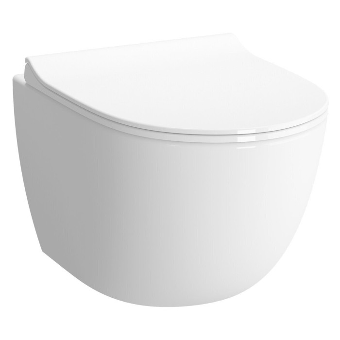 VITRA Sento Rimless wall-mounted toilet with Slim Slow close seat