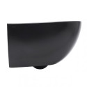 Hanging toilet SAT Rimless with Slim Slow close lid, black-matt