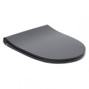 Rippuv WC-pott SAT Rimless Slim Slow close kaanega, must-matt