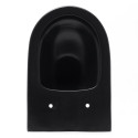 Rippuv WC-pott SAT Rimless Slim Slow close kaanega, must-matt