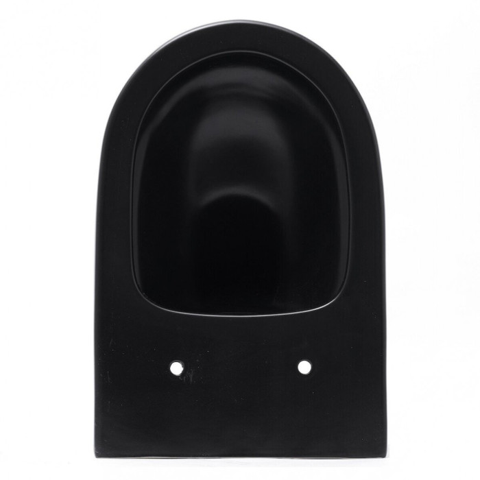 Rippuv WC-pott SAT Rimless Slim Slow close kaanega, must-matt