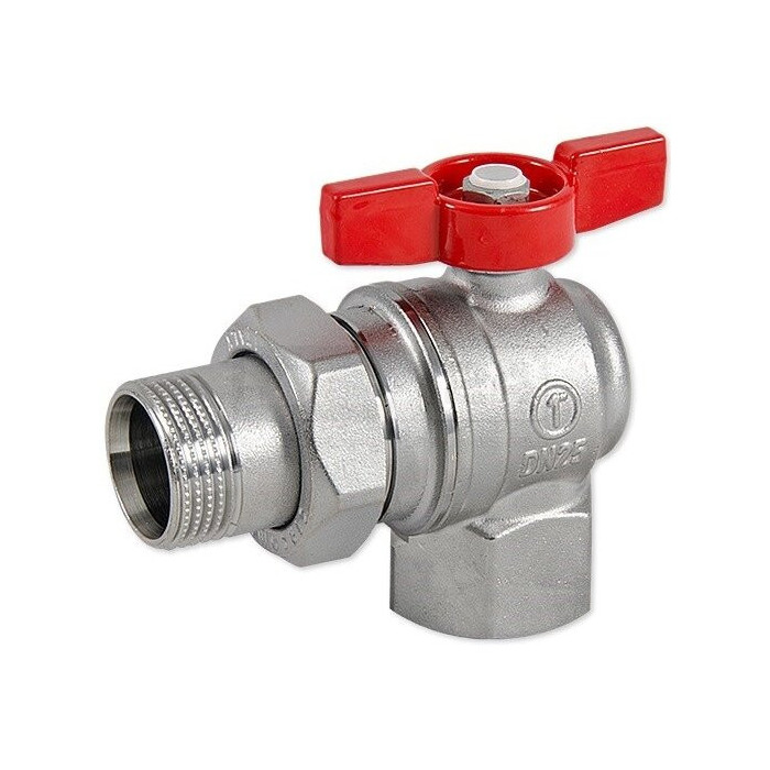 Angle valve with removable nut GIACOMINI 1/2"" male/female, short handle