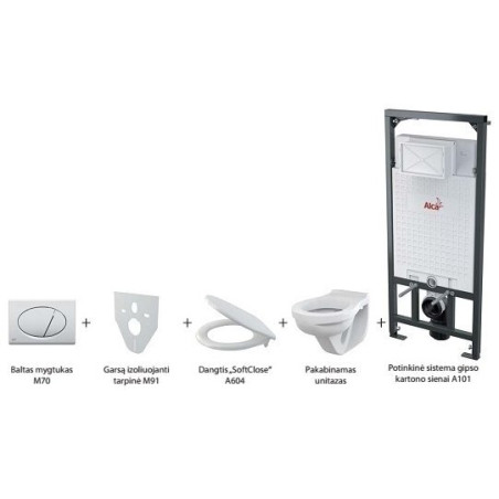 Built-in WC sets ALCA PLAST KOMP-ALCA5