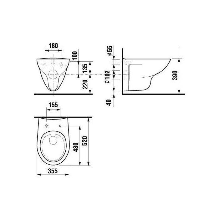 Potikend WC komplektid ALCA PLAST KOMP-ALCA5