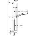Dušikabiin HANSGROHE Pulsify Select S 65 cm, 24160670