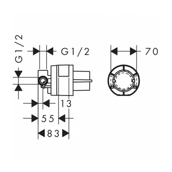 Potikend osa HANSGROHE Basic, 13620180